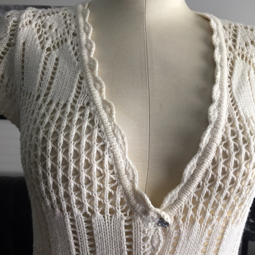 Charlotte Tatantola Crochet Cardigan, short sleeve - Picture 4 of 8